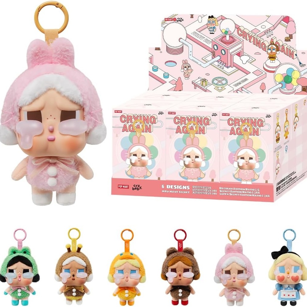 Crybaby crying again vinyl face plush blind box